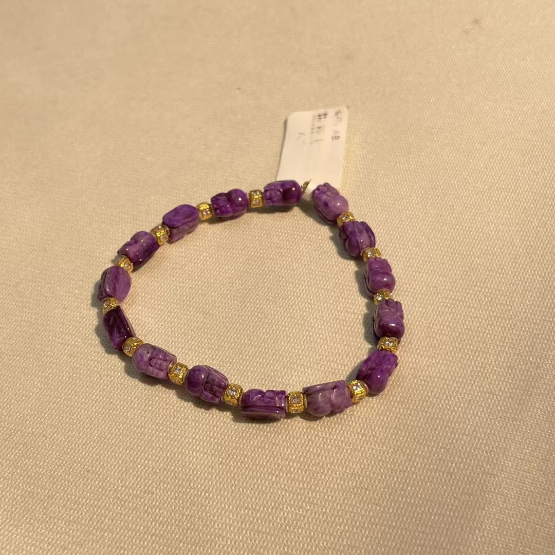 舒俱来高阶紫罗兰貔貅单圈/18k(玄霄)AZB5512