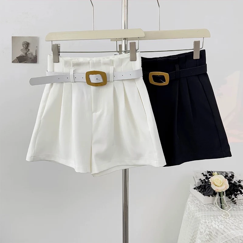 西装时尚女装女女士夏款高腰西装短裤网红短裤高腰