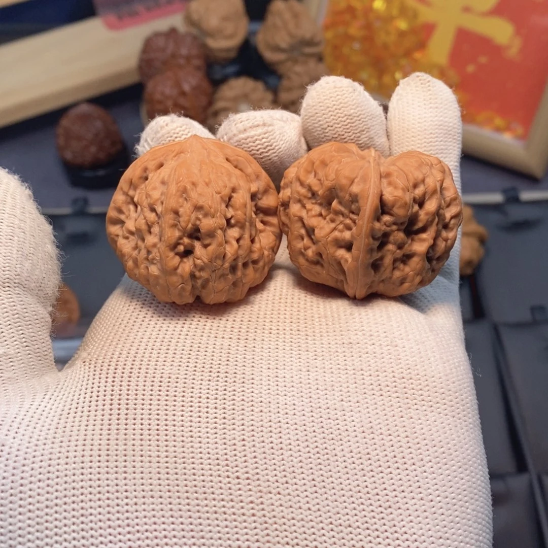 文玩核桃把件40尺平谷凹底A401