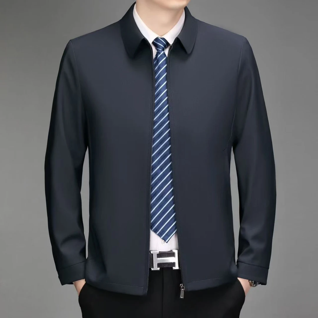 简单大方反领夹克8816