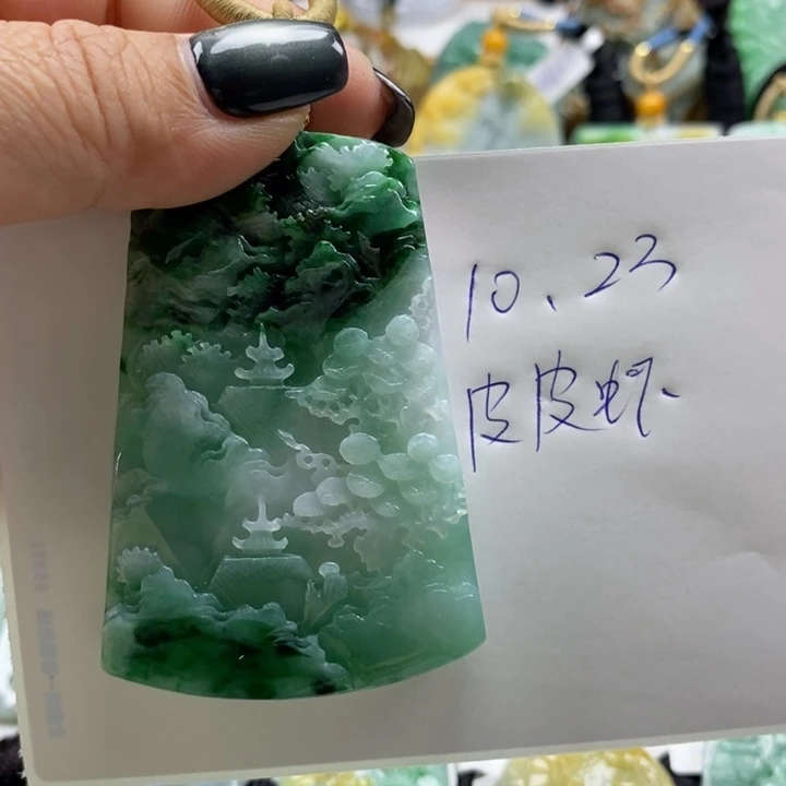 翡翠未镶嵌套链天然a货翡翠