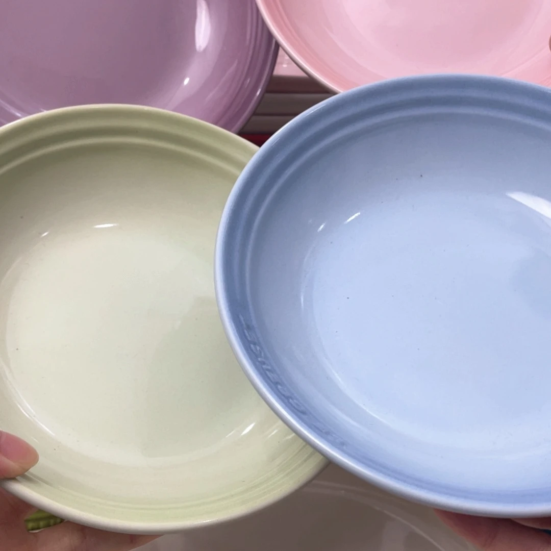 瓷片微瑕4个7英寸燕麦盘
