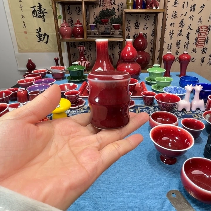 景德镇浅行窑竹节盖置