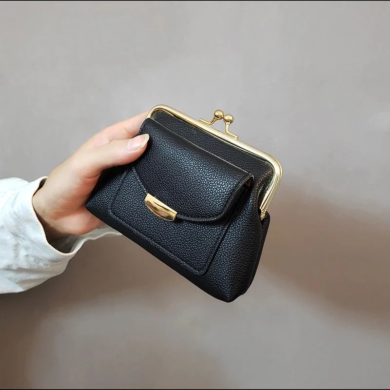 ins新款时尚百搭女士卡包零钱包简约复古潮流质感零钱包女轻奢