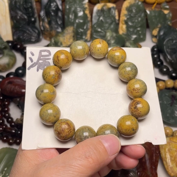 岫岩河磨玉（透闪石质玉）未镶嵌颈饰