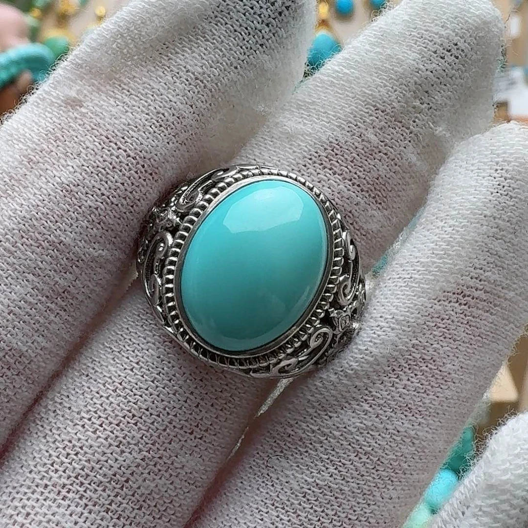 绿松石配饰银S925镶嵌