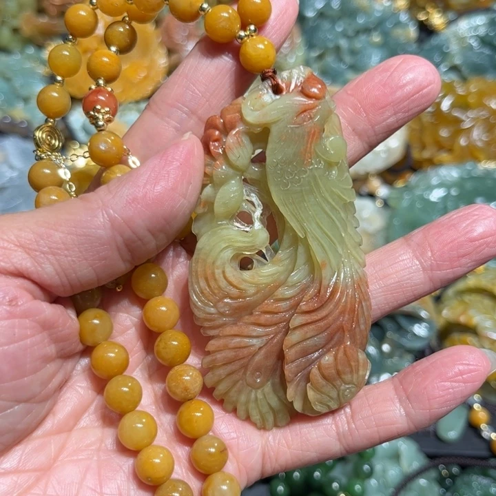 岫玉未镶嵌岫玉吊坠