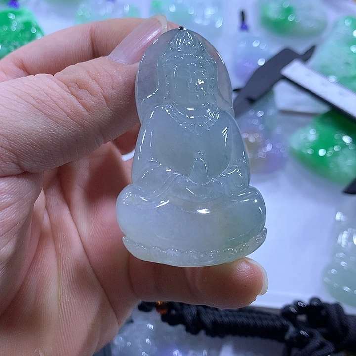 翡翠未镶嵌颈饰天然翡翠A货吊坠