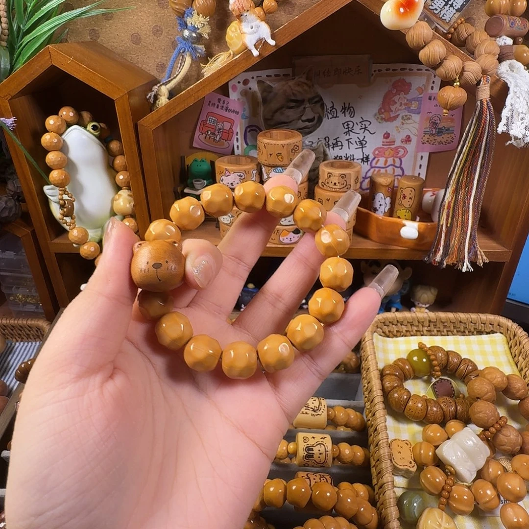 l***✵猴头核桃吊坠一套穿好