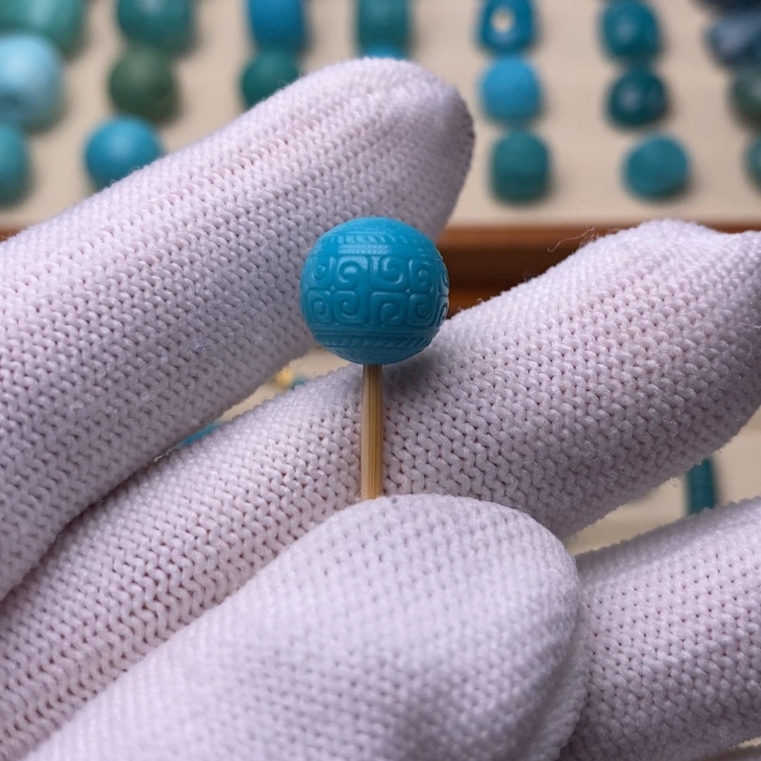 绿松石未镶嵌绿松石回纹10.8