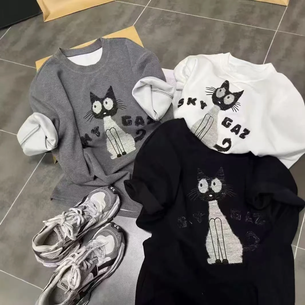 【titi】立体毛绒咪咪T恤