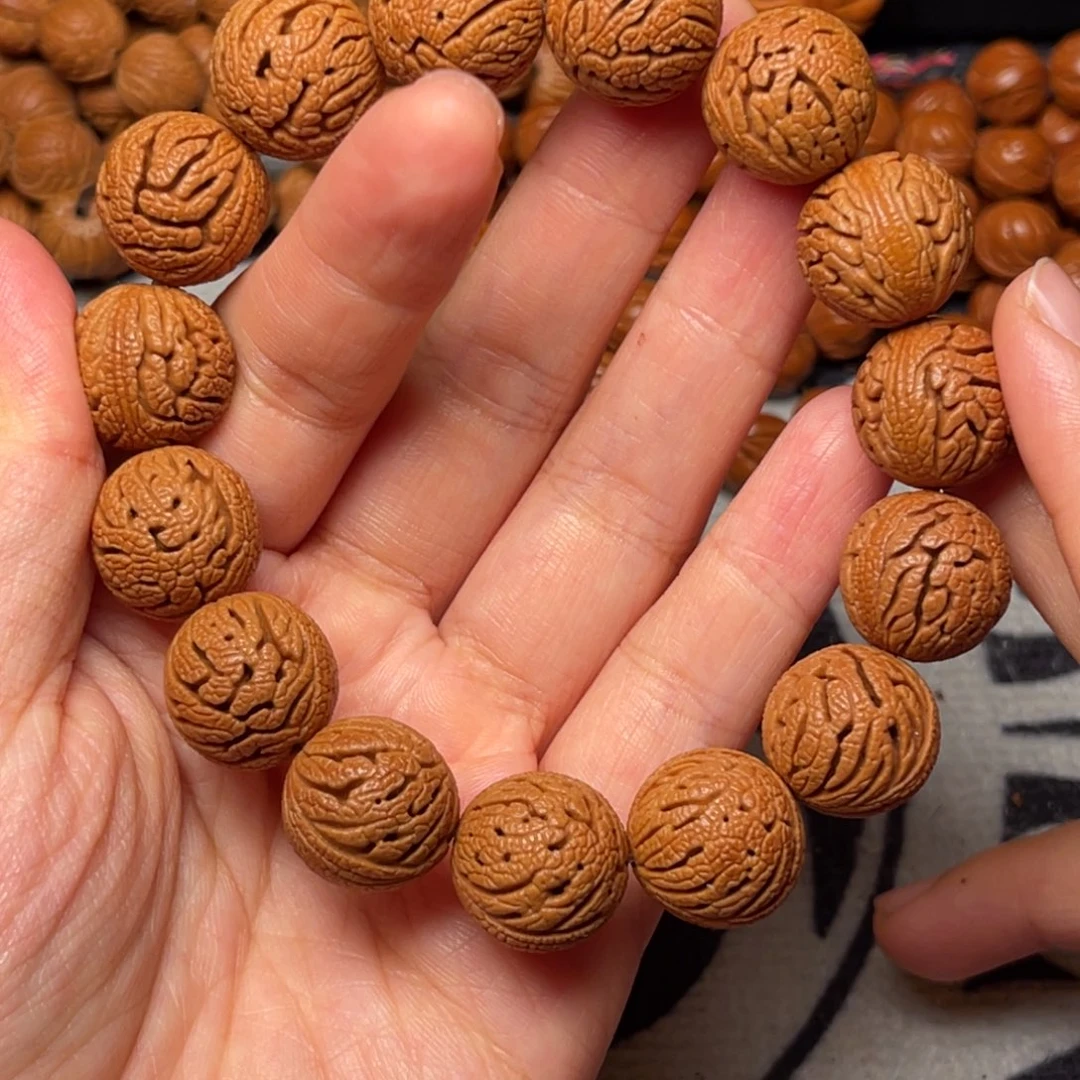 桃核手串龙纹桃核