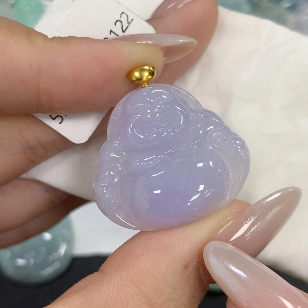 颈饰18K金镶嵌翡翠