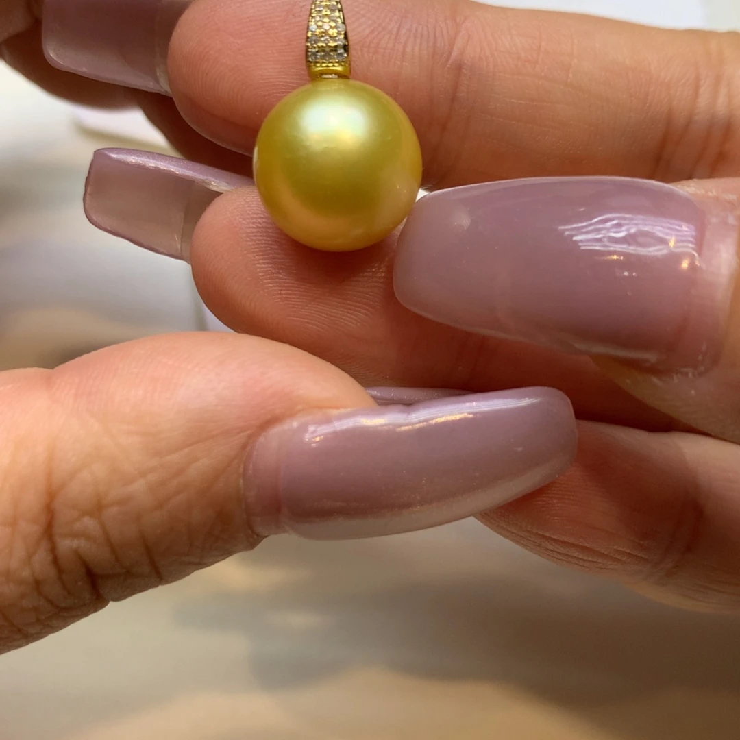 颈饰银S925镶嵌海水珍珠