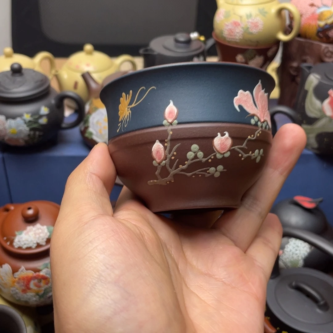 茶杯紫泥紫砂主人杯170cc