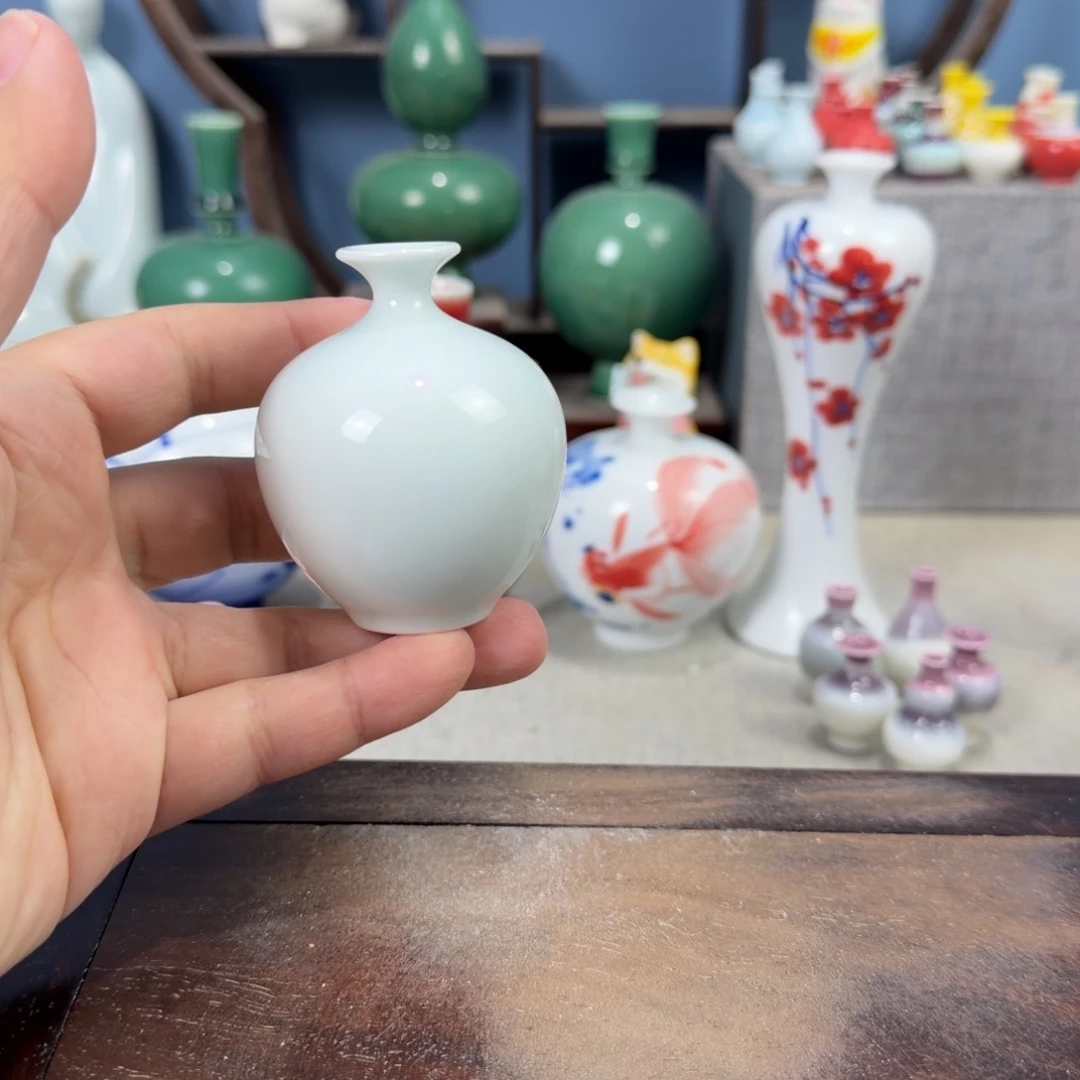 陶瓷手工小花器摆件