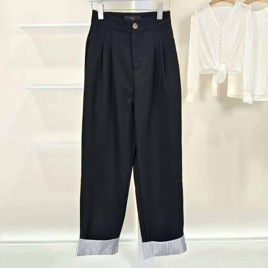 麦迪尚品【白LY】50424216 春季简约休闲长裤品牌撤柜女装