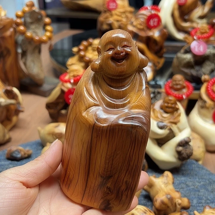 柏木太行崖柏手把摆件