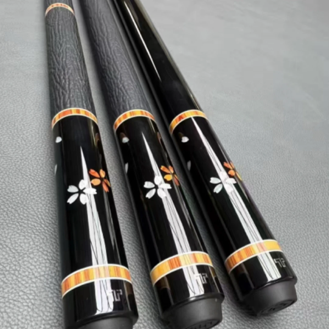 塔里克-樱花款碳纤维黑科技大头中式台球杆