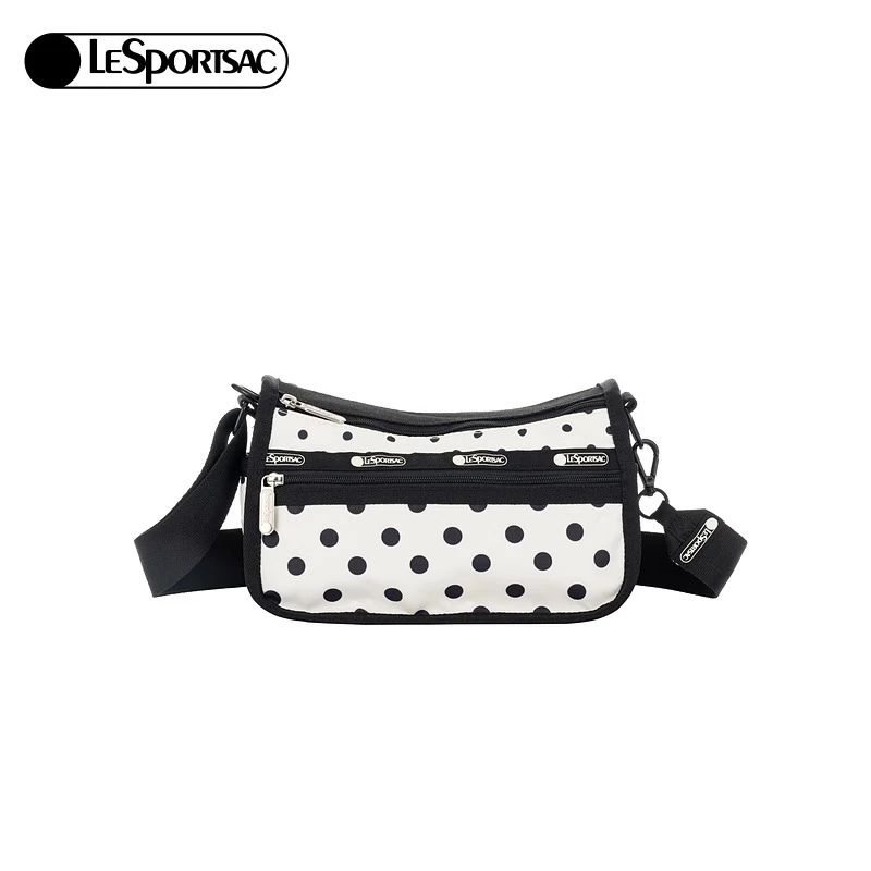 LeSportsac乐播诗2025新款波点系列潮流黑白波点可爱单肩包斜挎包