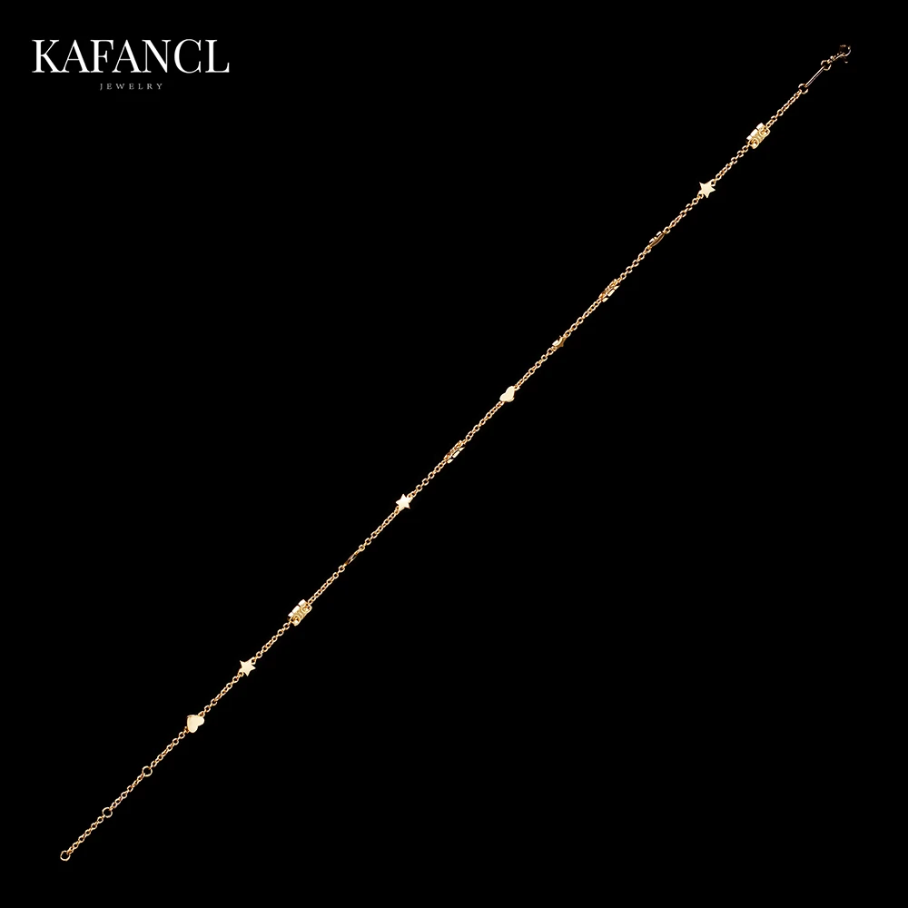 链子925银 镀K金 爱心胜利之门项链  ZF-B512