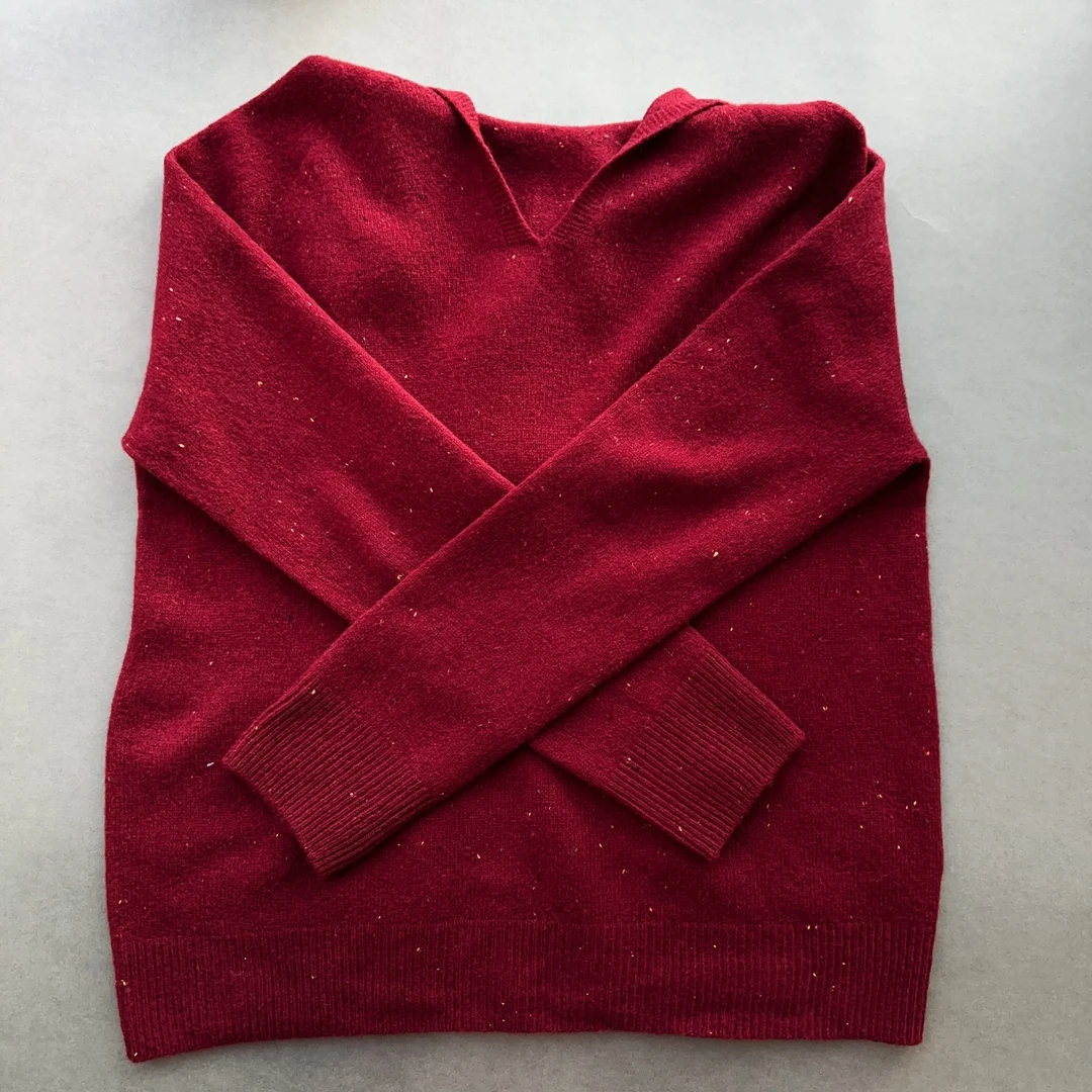 R062新年战服系列红色毛衣百搭