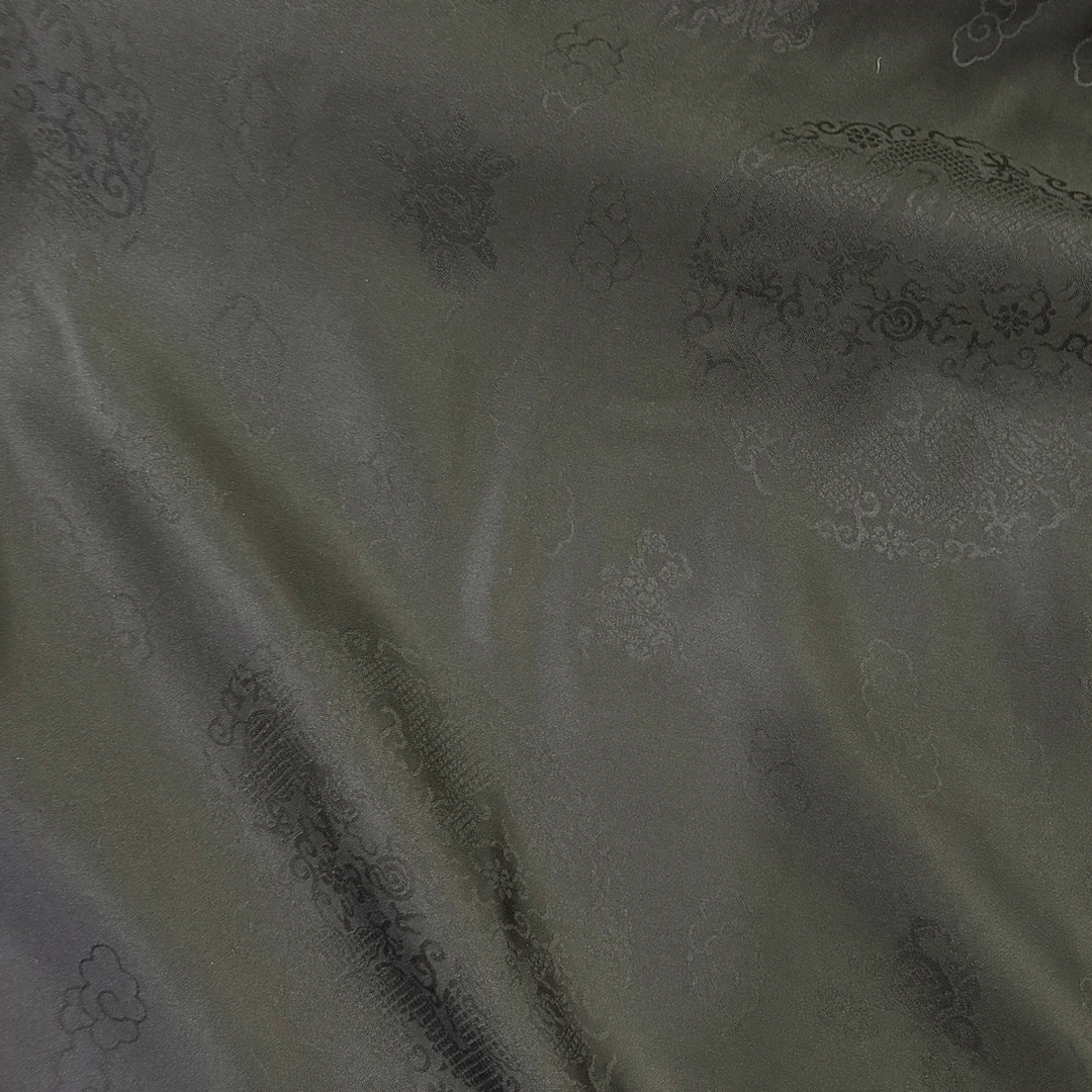 【米丝美正绢团龙纹 】110门幅35姆米 （裁剪不退换）