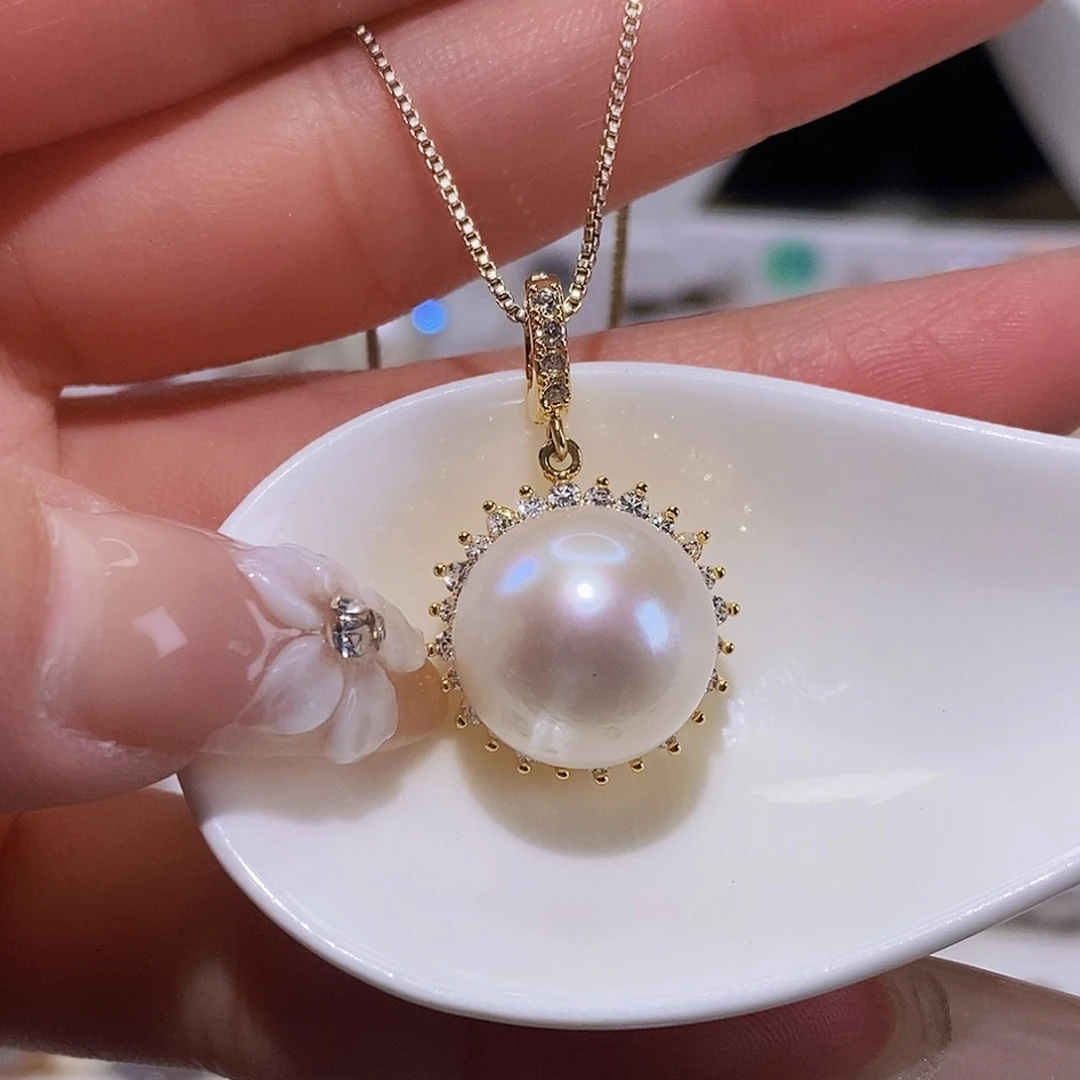 淡水珍珠颈饰合金