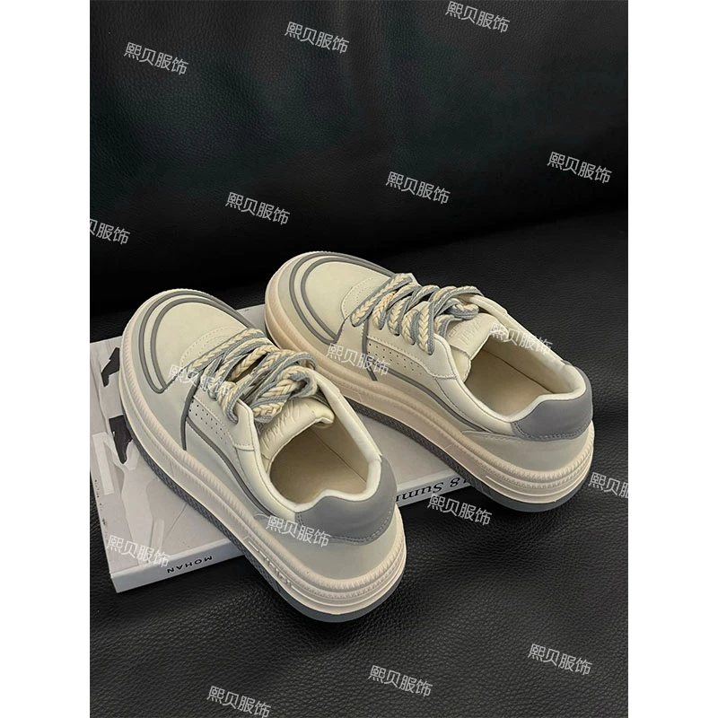 【浮浮款-只出不进】小白鞋超火百搭板鞋大头面包鞋休闲鞋 D8208