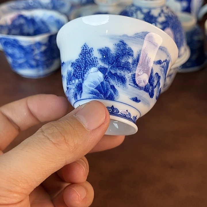 9***＊瓷片景德镇全手工手绘陶瓷