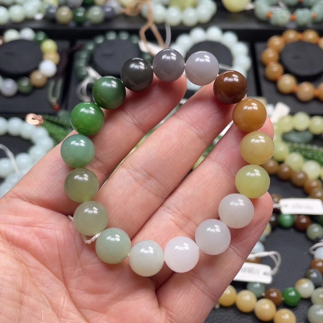 和田玉未镶嵌手链12