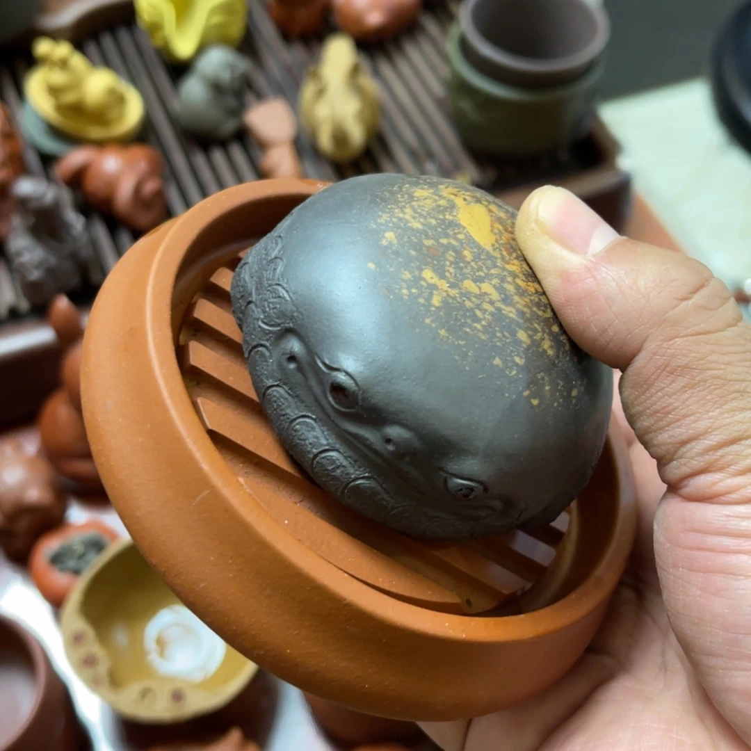 紫砂茶宠紫砂瑕疵