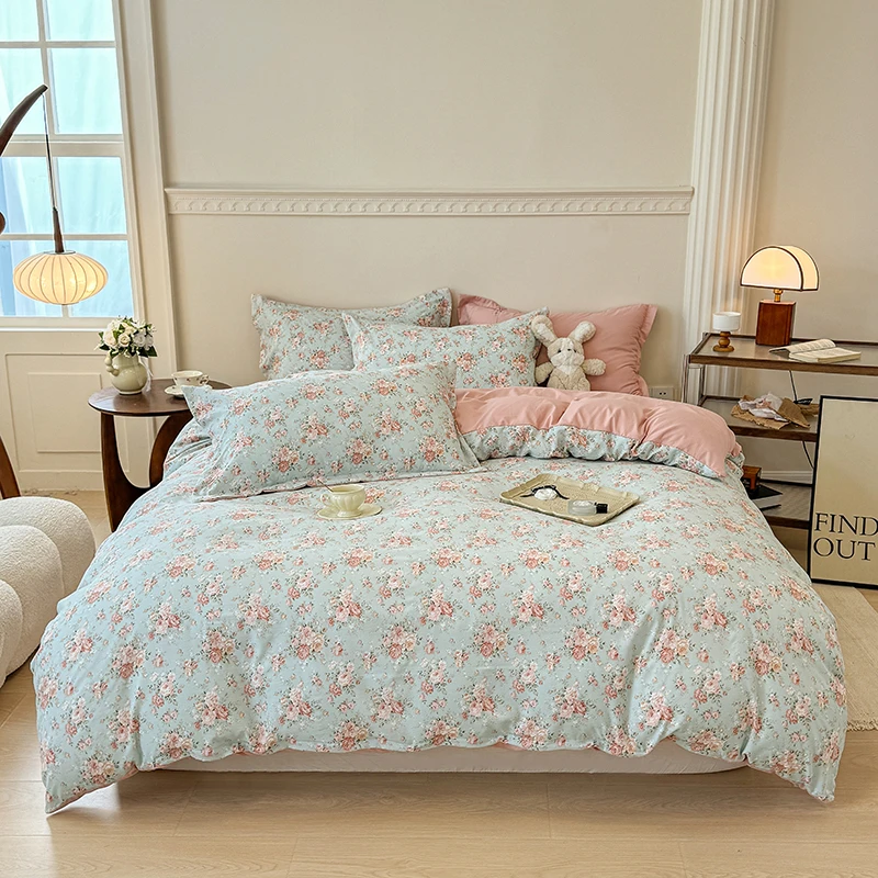 青诗兰悦｜提花皱皱纱四件套A类床套适合裸睡主卧学生家纺可机洗