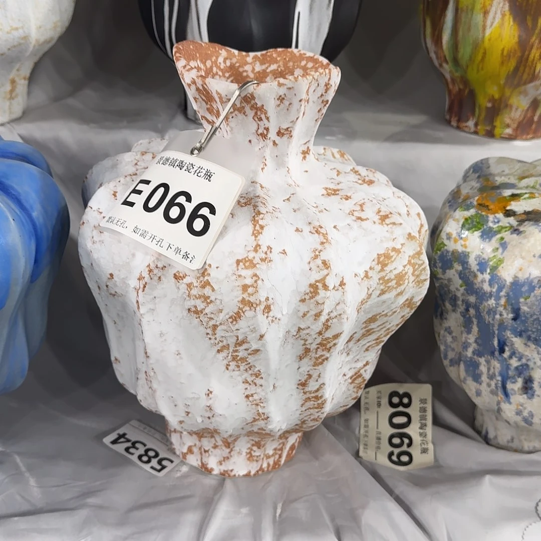 是***呀摆件陶景德镇高温花瓶编码e066高31口7默认无孔