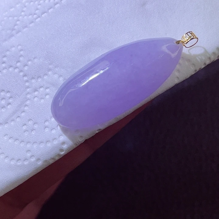 颈饰18K金镶嵌翡翠翡翠