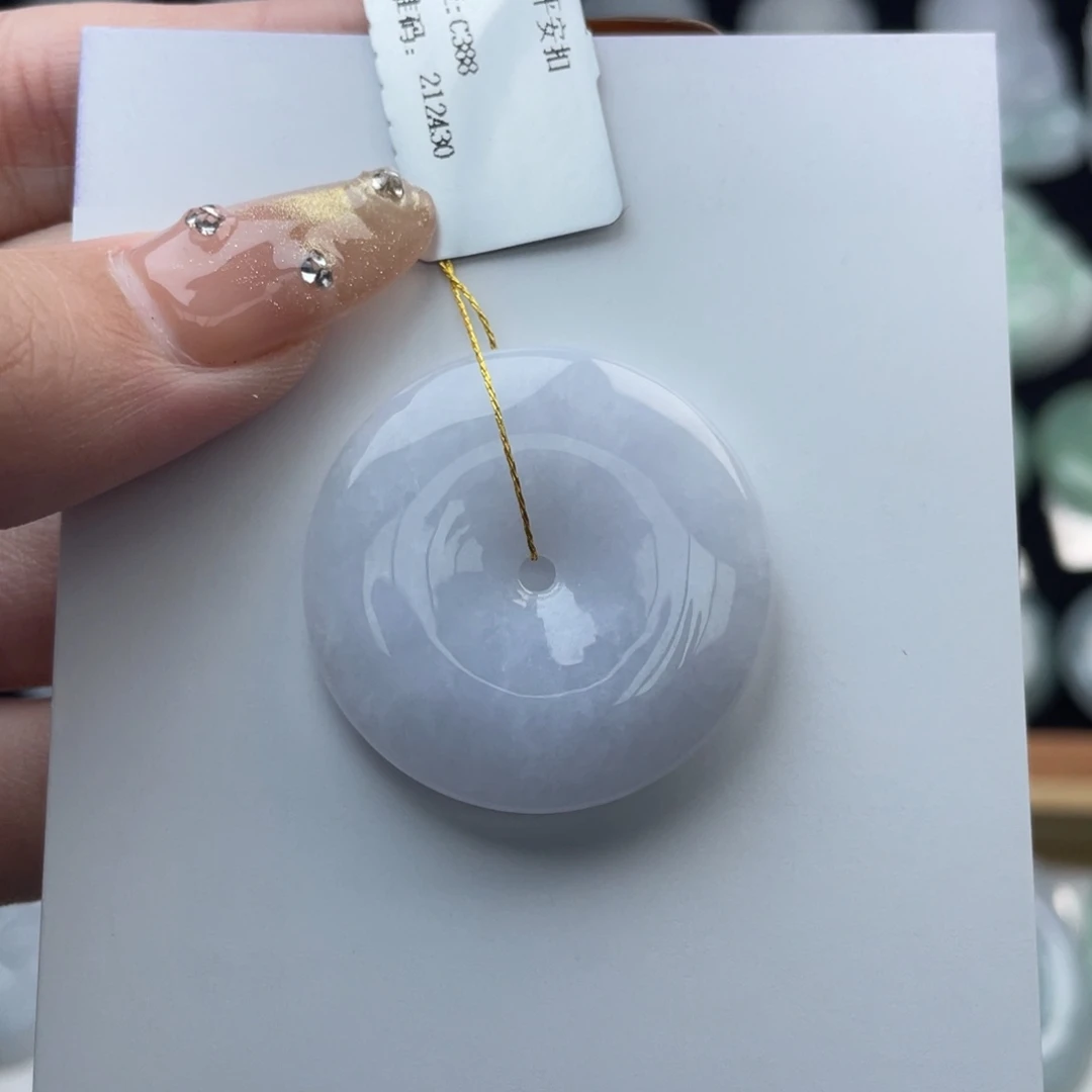 颈饰未镶嵌翡翠平安