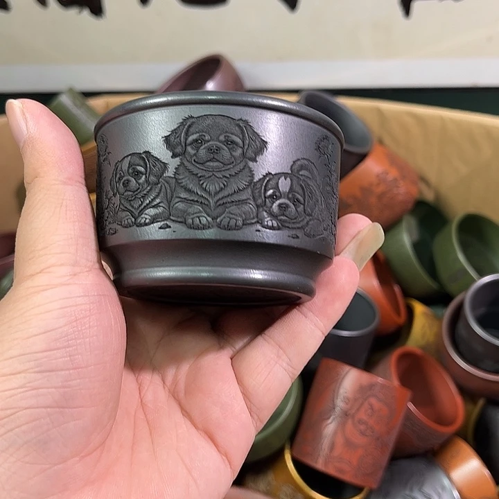 茶杯紫砂全手工紫砂主人杯