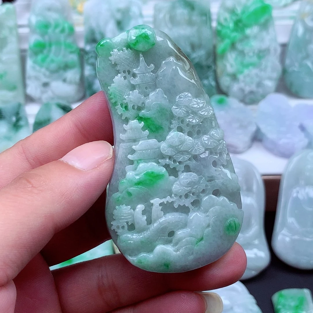 翡翠未镶嵌颈饰翡翠吊坠