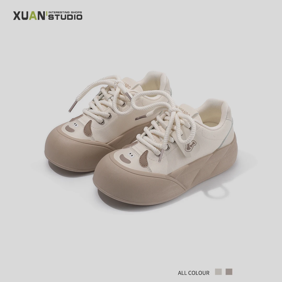 摇摇底学生厚底休闲板鞋帆布鞋女鞋子女款ins百搭休闲小白鞋夏季