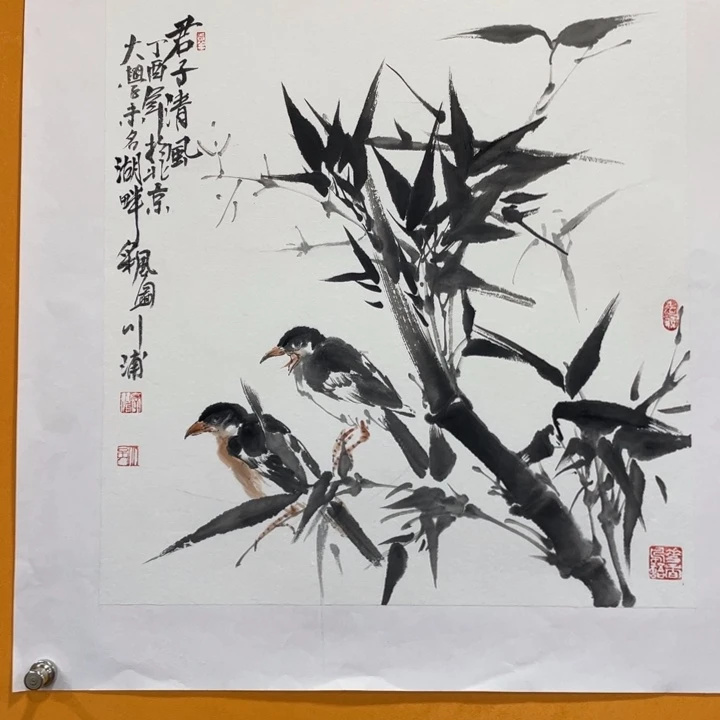 国画李川浦精品花鸟画