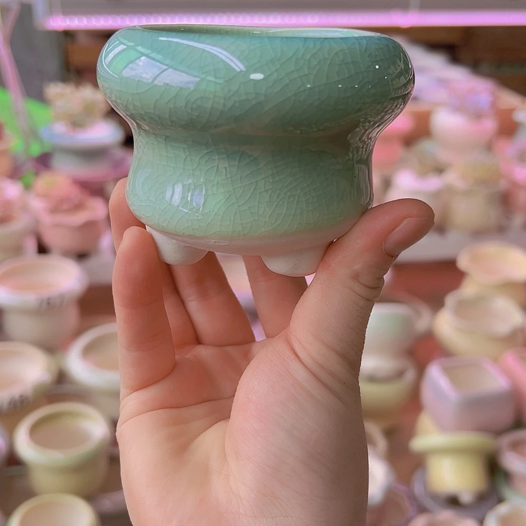 陶瓷花盆当场满12包邮