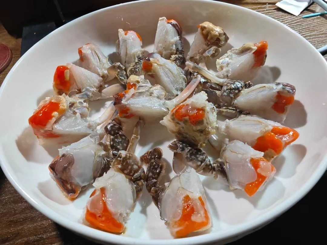 【小斧头鱼】宁波新年版红膏蟹块呛蟹块