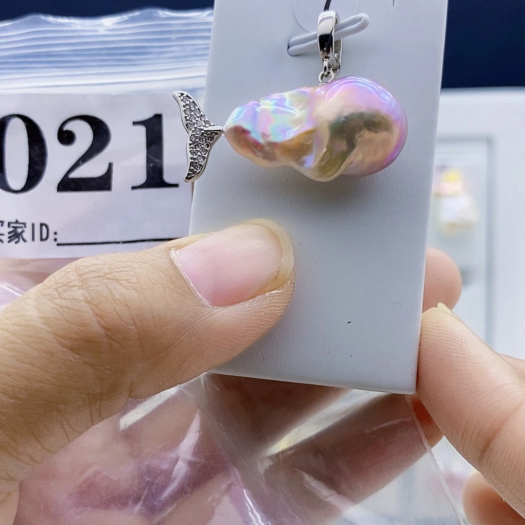 颈饰钛钢淡水珍珠