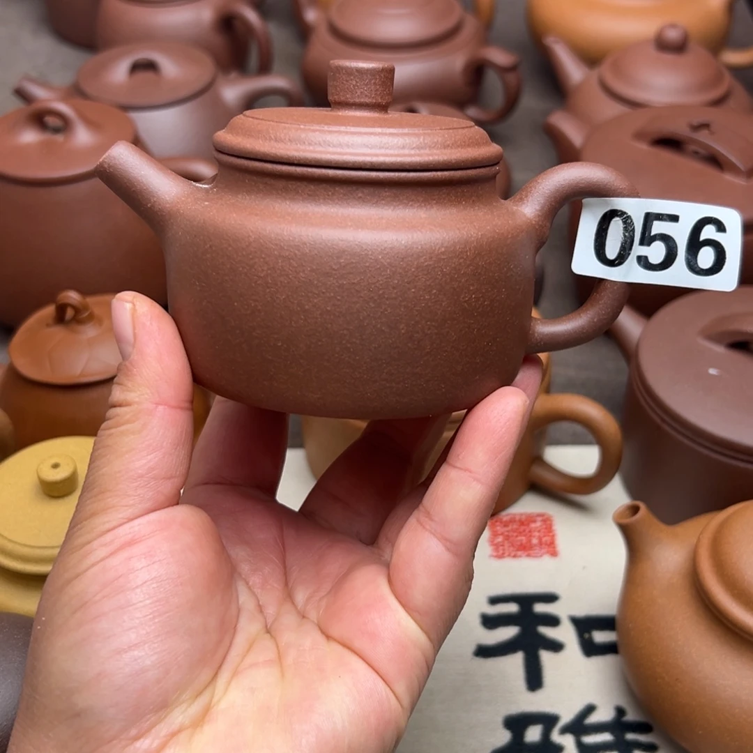 紫砂茶壶紫泥半手工180cc左右瑕疵