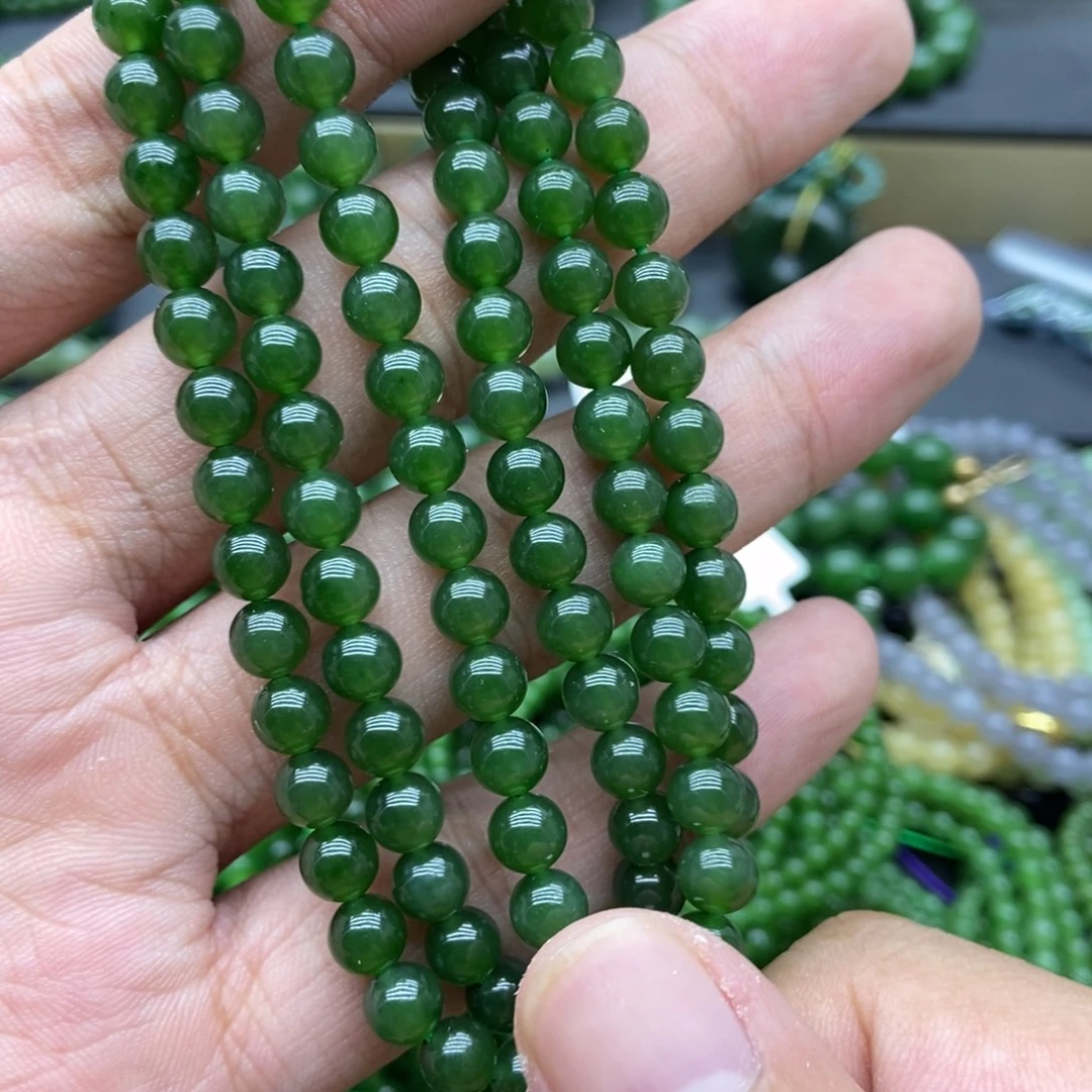 和田玉（碧玉）未镶嵌项链