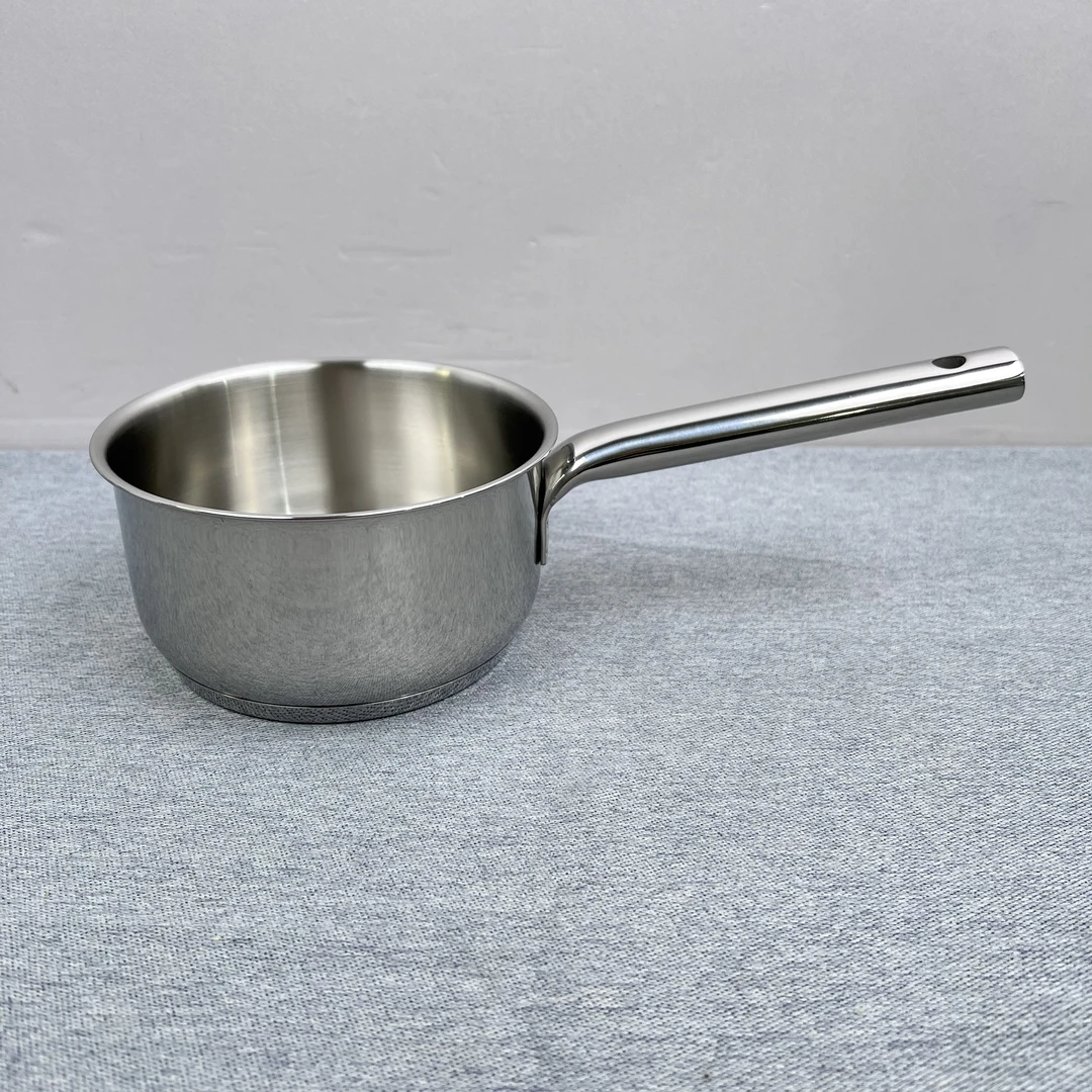 N141 VOKO304不锈钢单柄奶锅14*8CM单锅重约388G容量1L