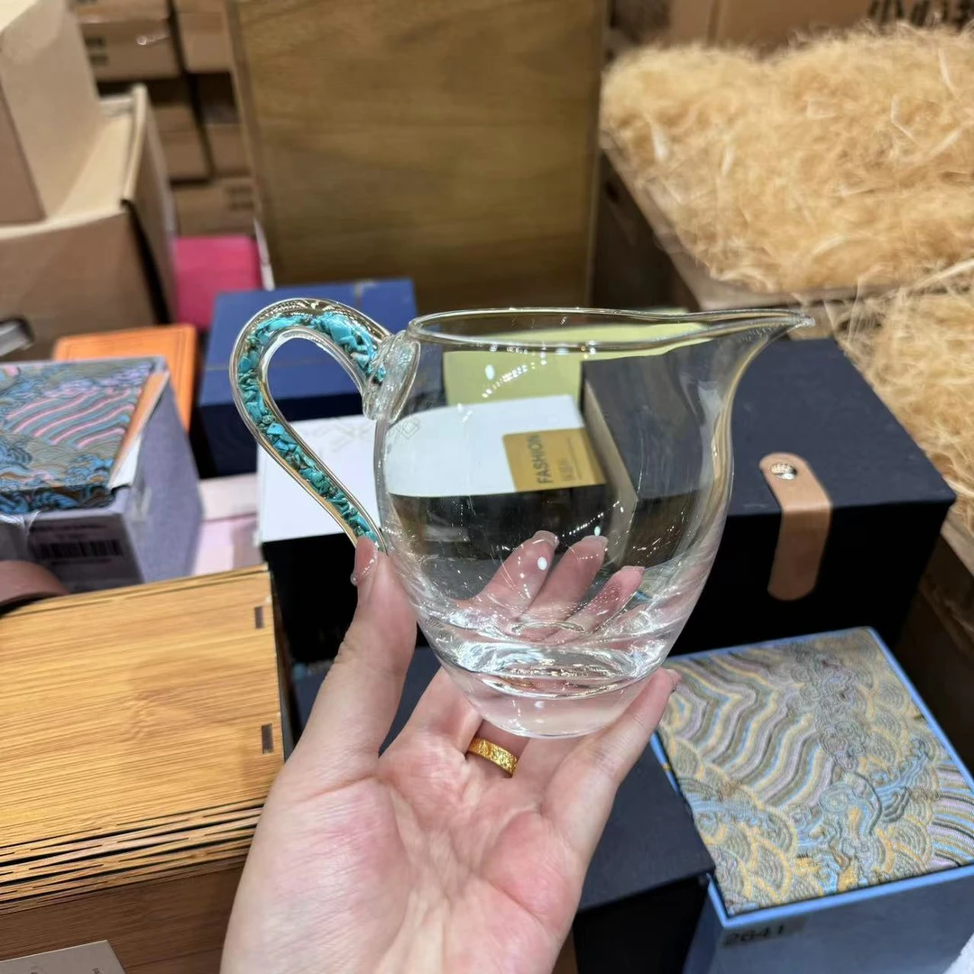 （胡子茶器）绿松石手把公道杯  1660