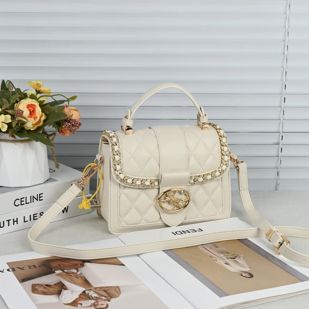 香港品牌包包女款小香风时尚单肩小包2025新款真皮手提斜挎小方包