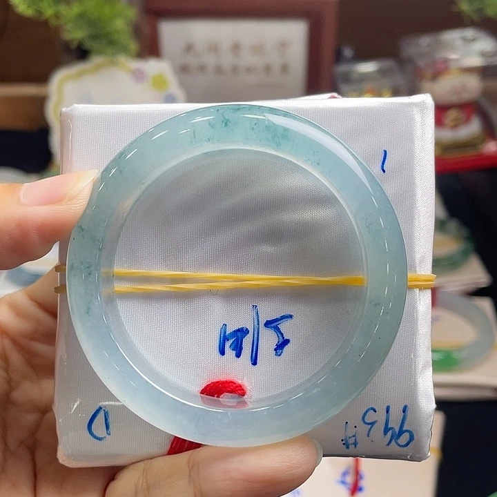 希***米翡翠未镶嵌手镯51正圈分单1