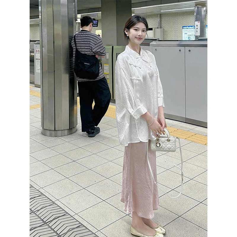 哥弟阿玛施正【2286人收藏】新中式轻国风套装女春夏韩系清冷感穿搭